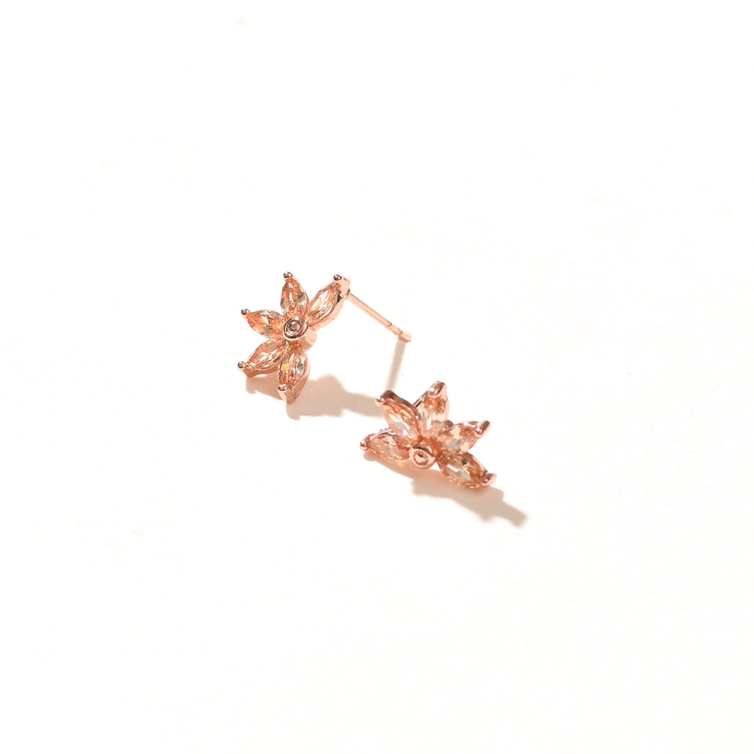 Lily Stud | Dusty Rose Gold