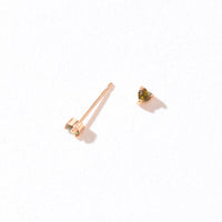 Sweetheart Studs | Olive Warm Gold