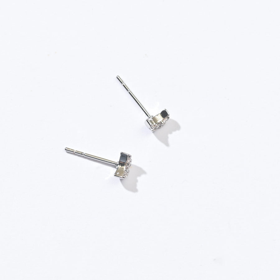 Luna Moon Studs | Silver