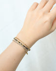 Shanine Bracelet | Prehnite with Black Tourmaline