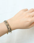 Shanine Bracelet | Prehnite with Black Tourmaline