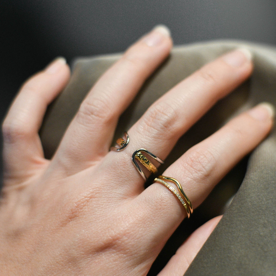 Amber Prism Ring