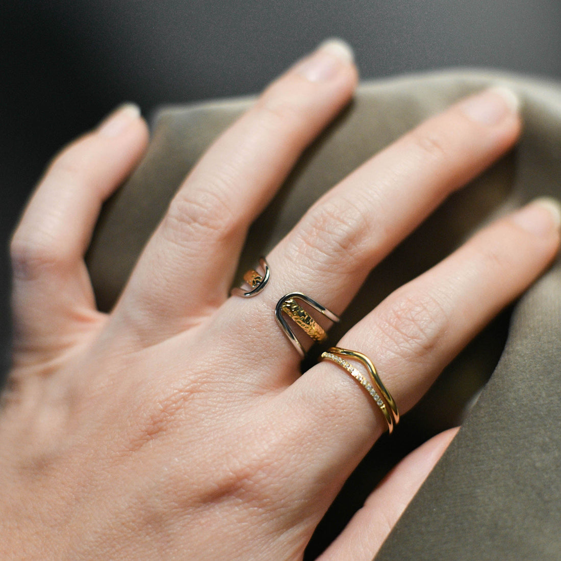 Amber Prism Ring