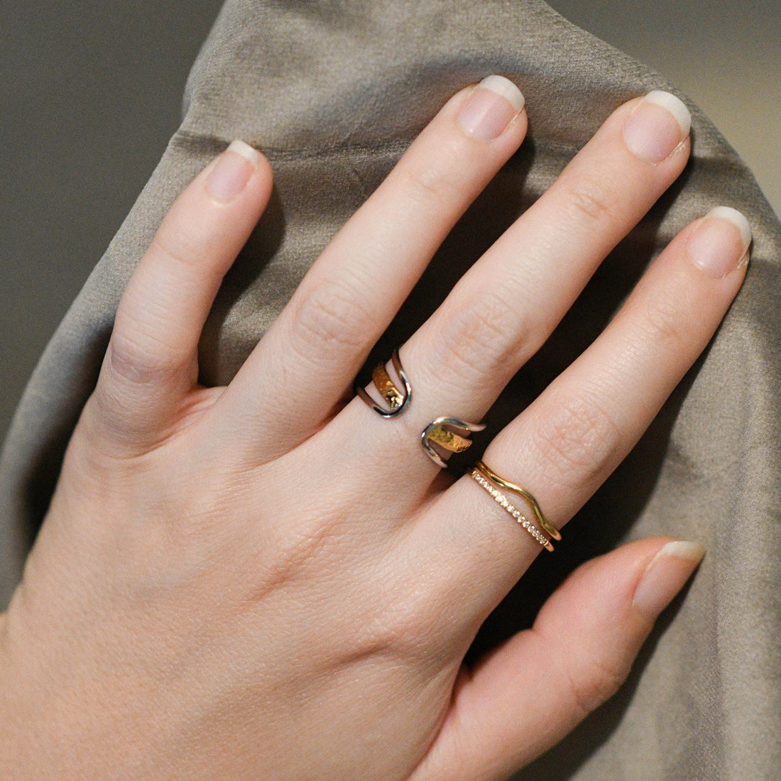 Amber Prism Ring