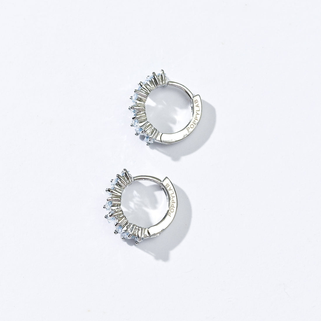 Gigi Cluster Huggies | Halo Blue Silver