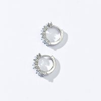 Gigi Cluster Huggies | Halo Blue Silver