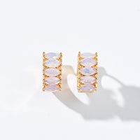 Jada Hoops [PREMIUM] | Opalite Pink Gold