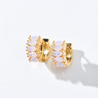 Jada Hoops [PREMIUM] | Opalite Pink Gold