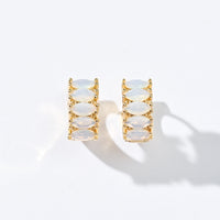 Jada Hoops [PREMIUM] | Opalite Blue Gold