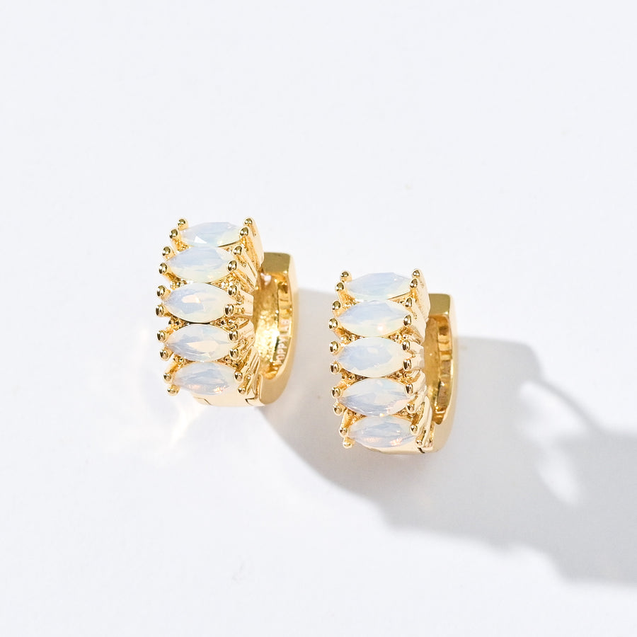 Jada Hoops [PREMIUM] | Opalite Blue Gold