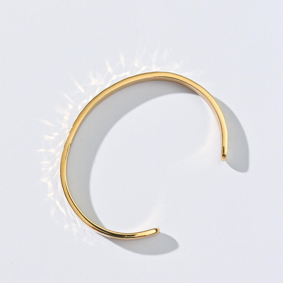 Erin Hammered Cuff Bangle | Gold