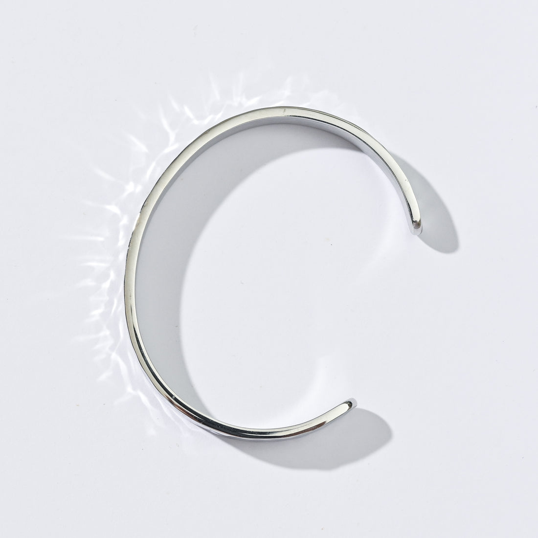 Erin Hammered Cuff Bangle | Silver