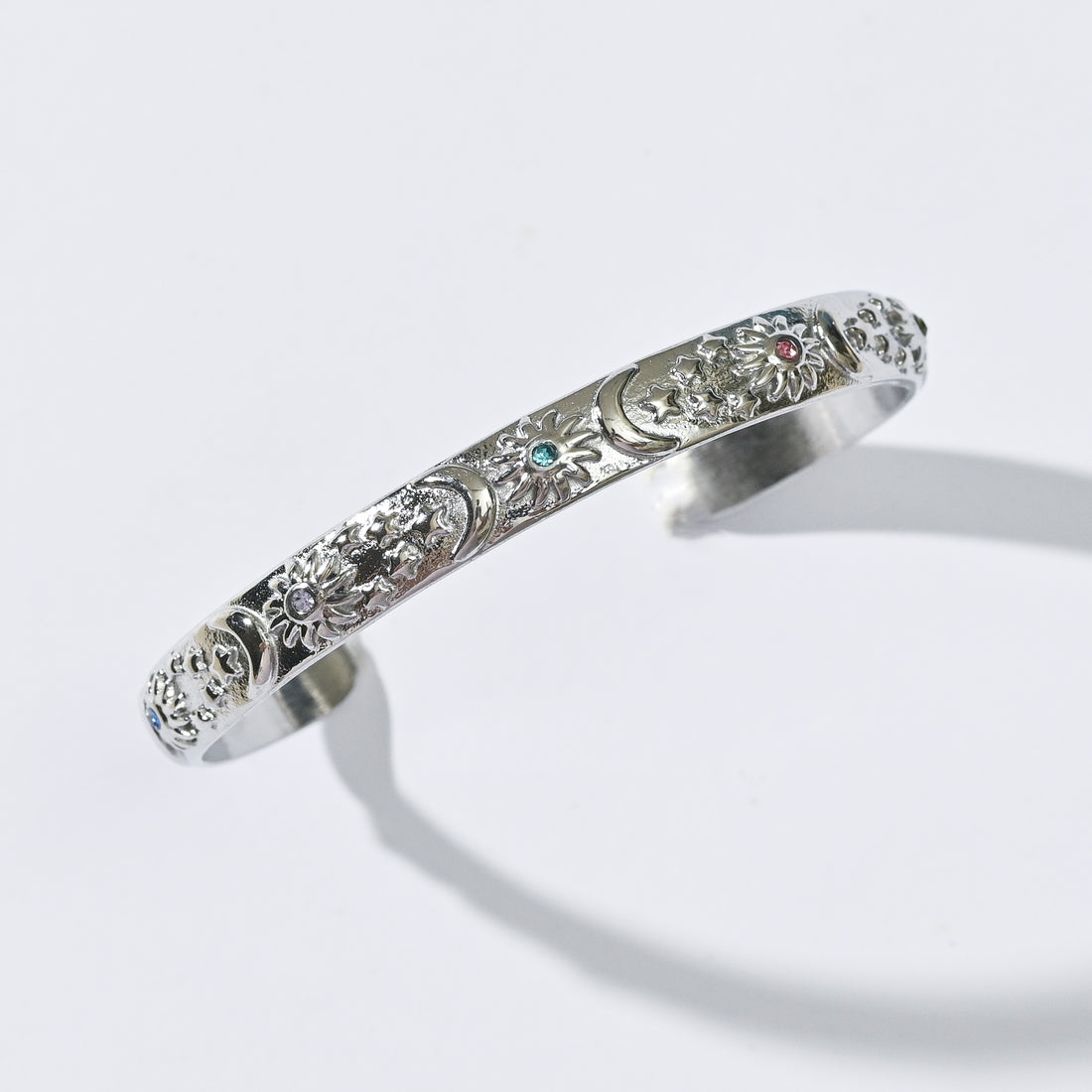 Devon Colortura Cuff Bangle | Silver
