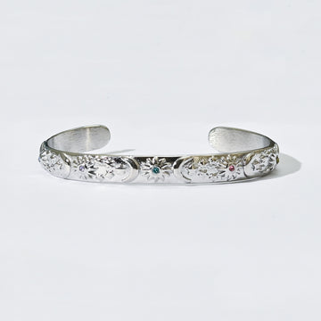 Devon Colortura Cuff Bangle | Silver