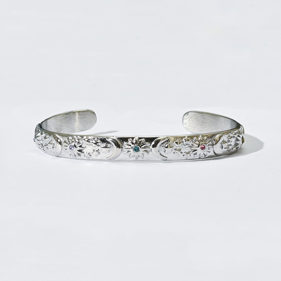 Devon Colortura Cuff Bangle | Silver