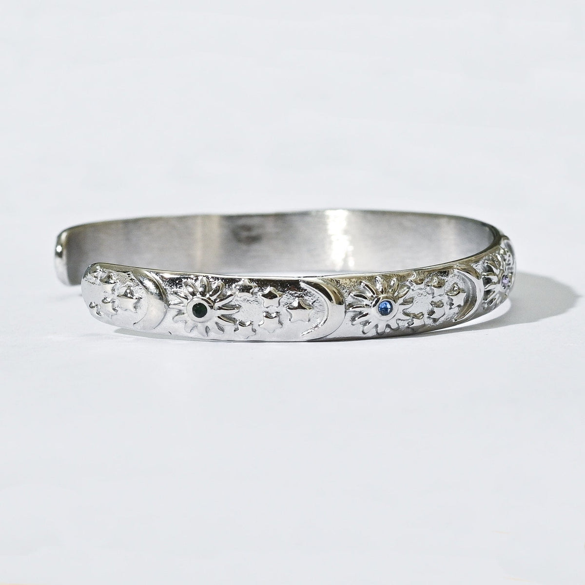 Devon Colortura Cuff Bangle | Silver
