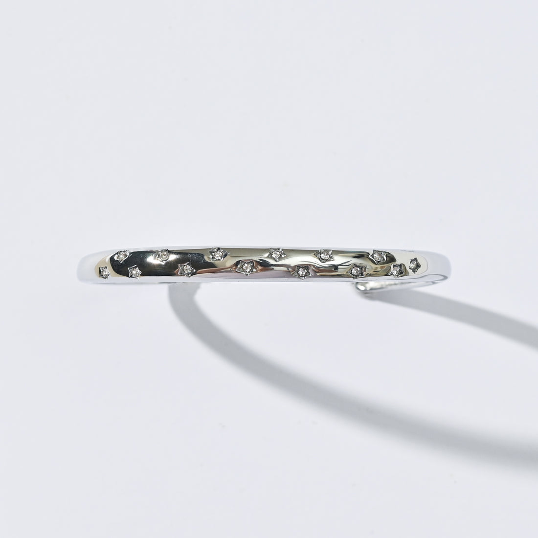 Rosaline Star Cuff Bangle | Silver