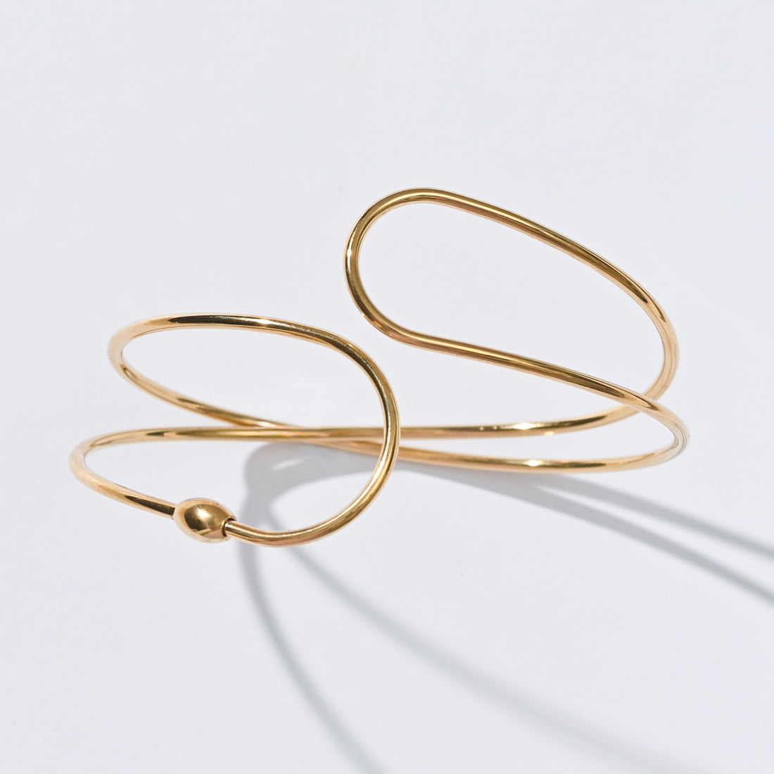 Colette Twisted Cuff Bangle | Gold