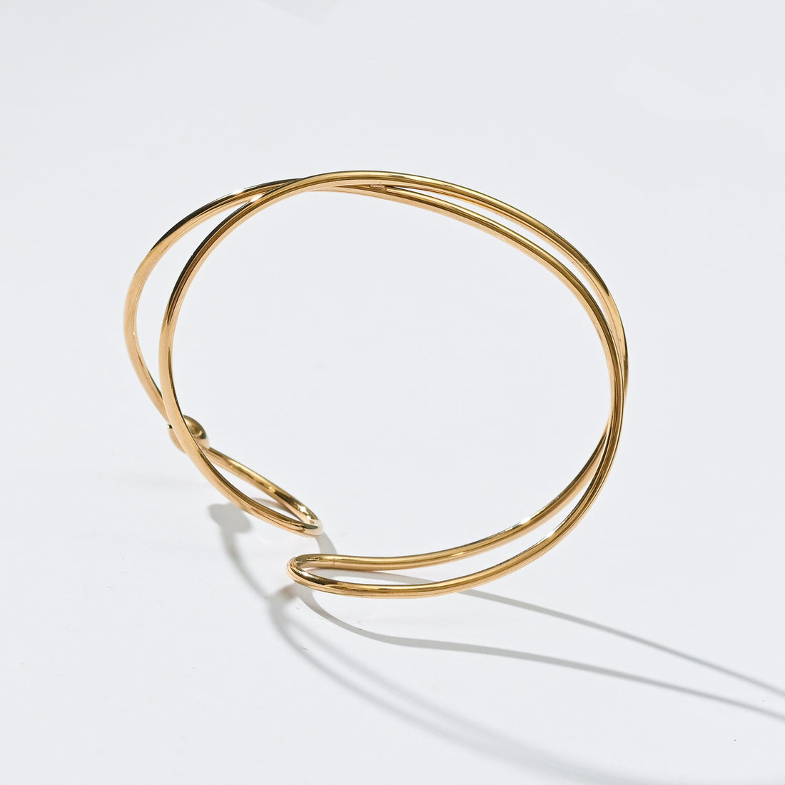 Colette Twisted Cuff Bangle | Gold