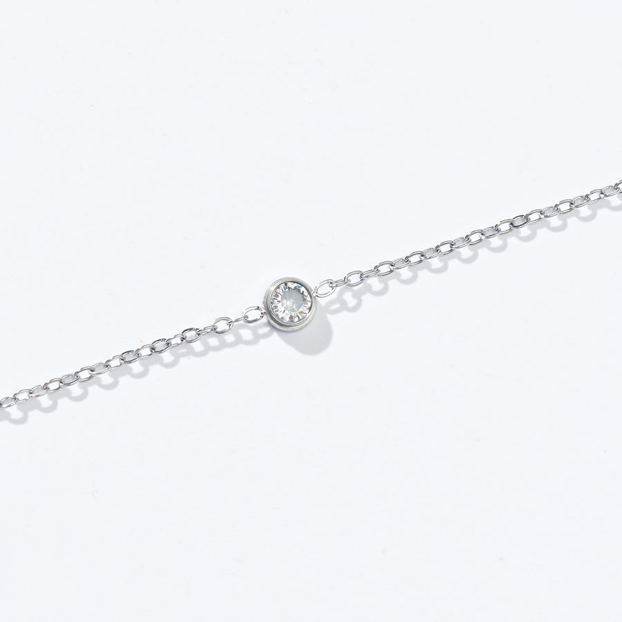 Lily Dainty Bracelet | Silver