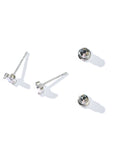 Iman Minimalist Studs | Opal Silver
