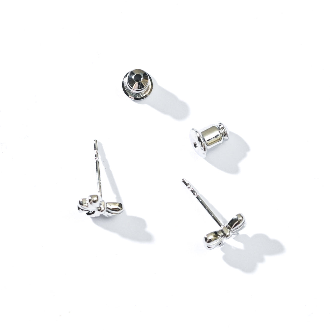 Layla Bow Studs | Silver
