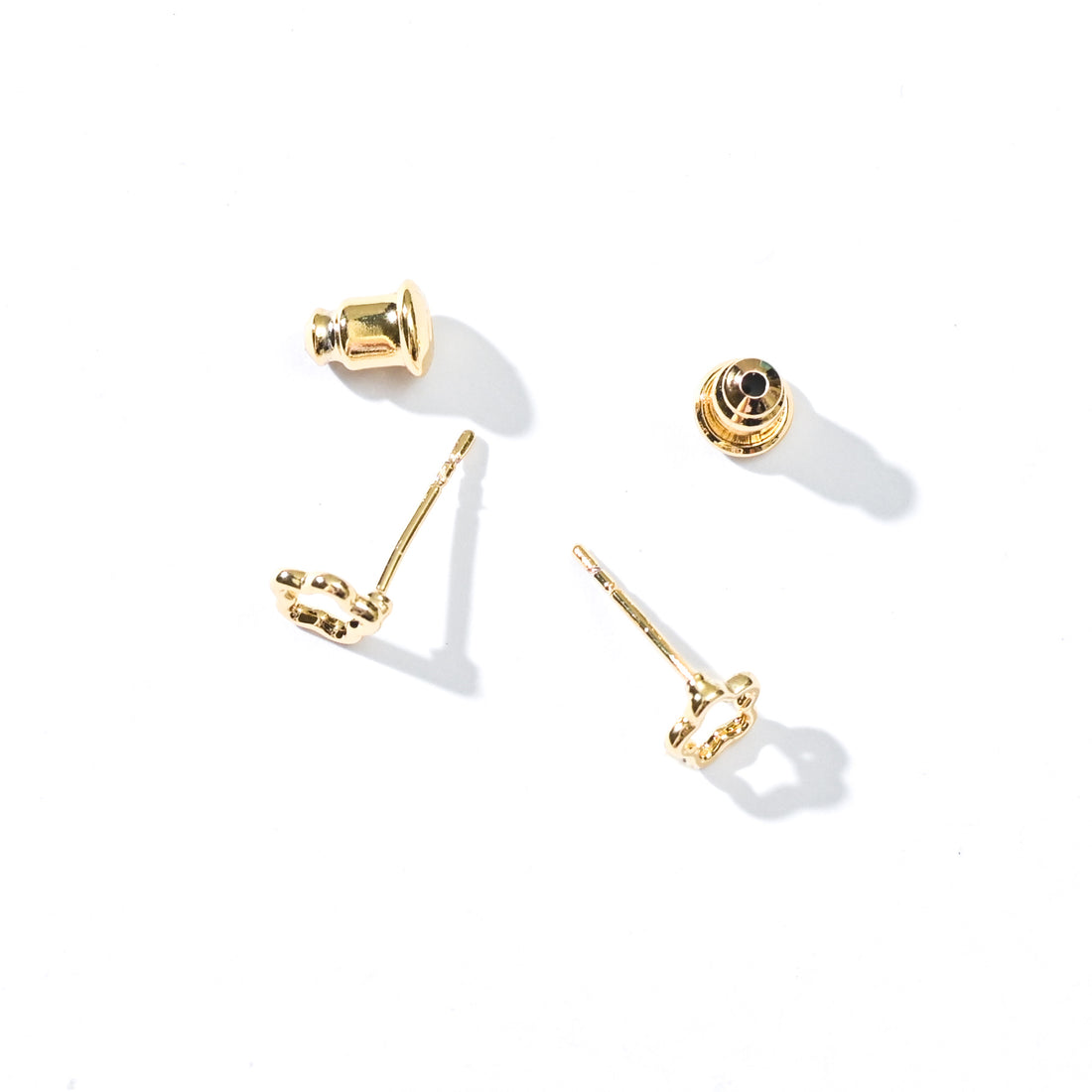 Olivia Flower Studs | Gold
