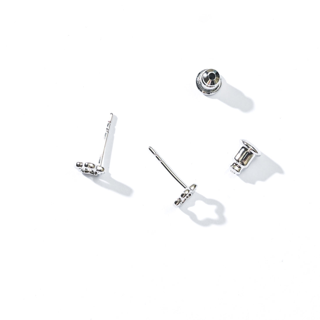 Olivia Flower Studs | Silver