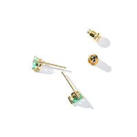 Evie Heart Studs | Gold Pine