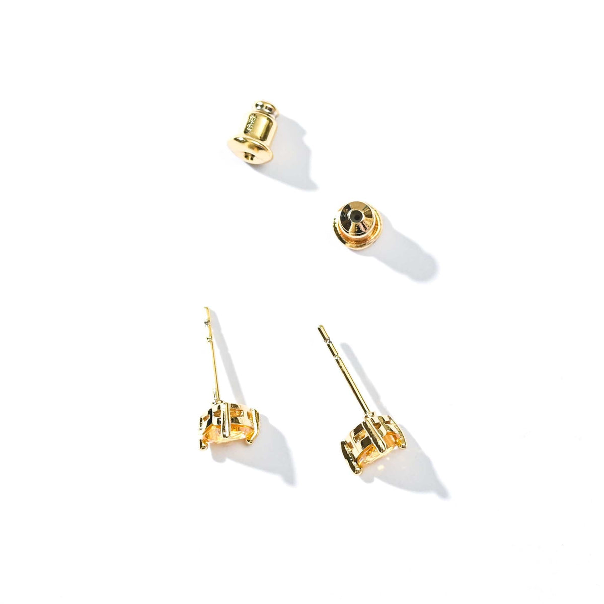 Evie Heart Studs | Gold Sunshine