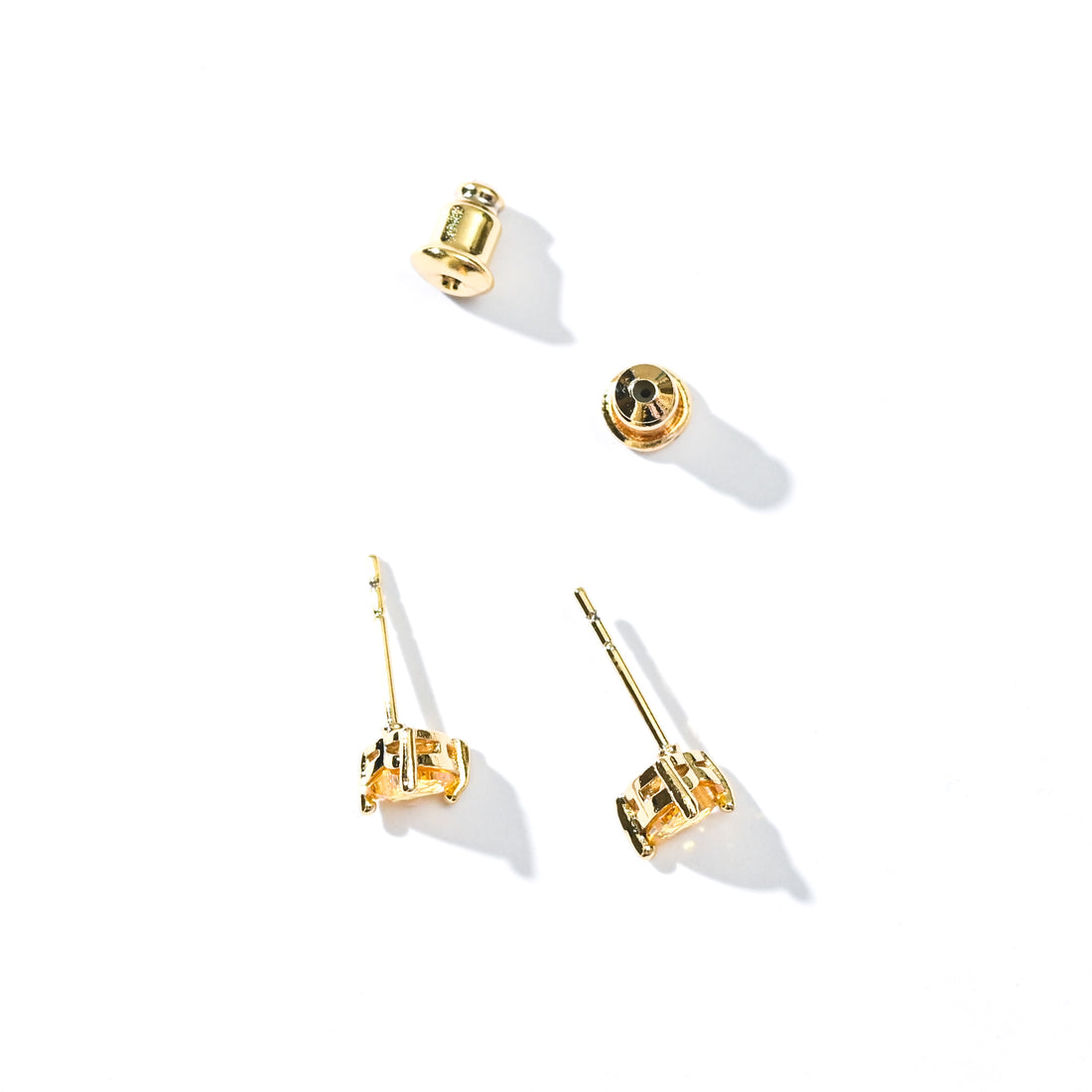 Evie Heart Studs | Gold Sunshine