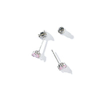 Evie Heart Studs | Silver Taffy