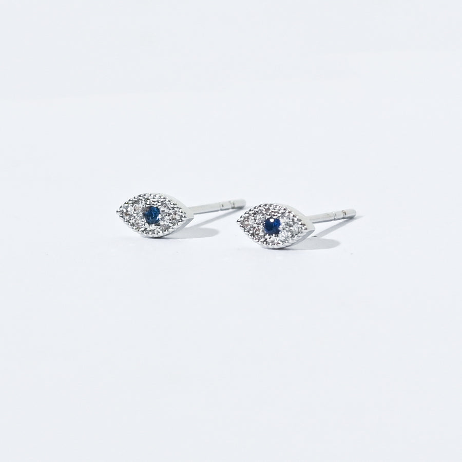 Zara Evil Eye Studs | Silver