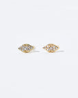 Naomi Marquise Studs | Gold