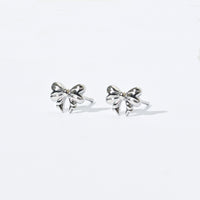 Layla Bow Studs | Silver