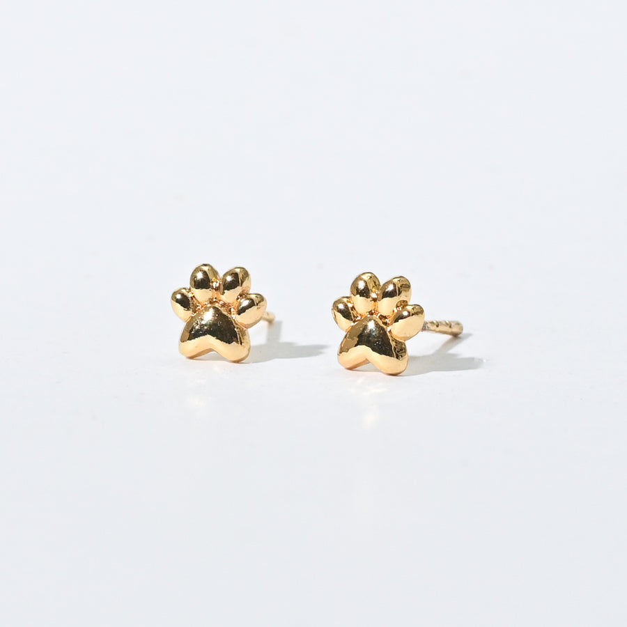 Mia Paw Studs | Gold