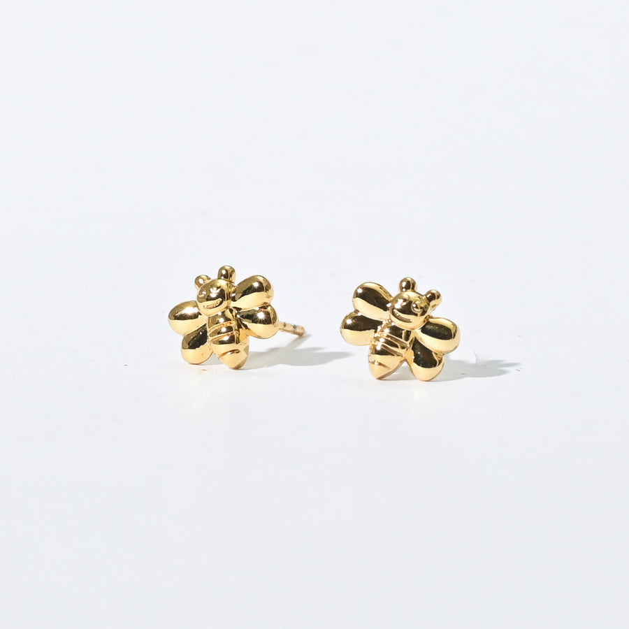 Momo Bee Studs | Gold