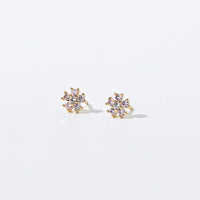 Annalis Pink Flower Studs