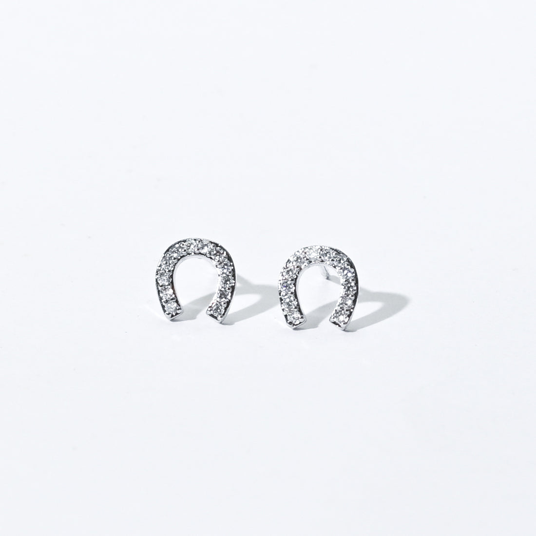 Jeannie Horseshoe Studs | Silver