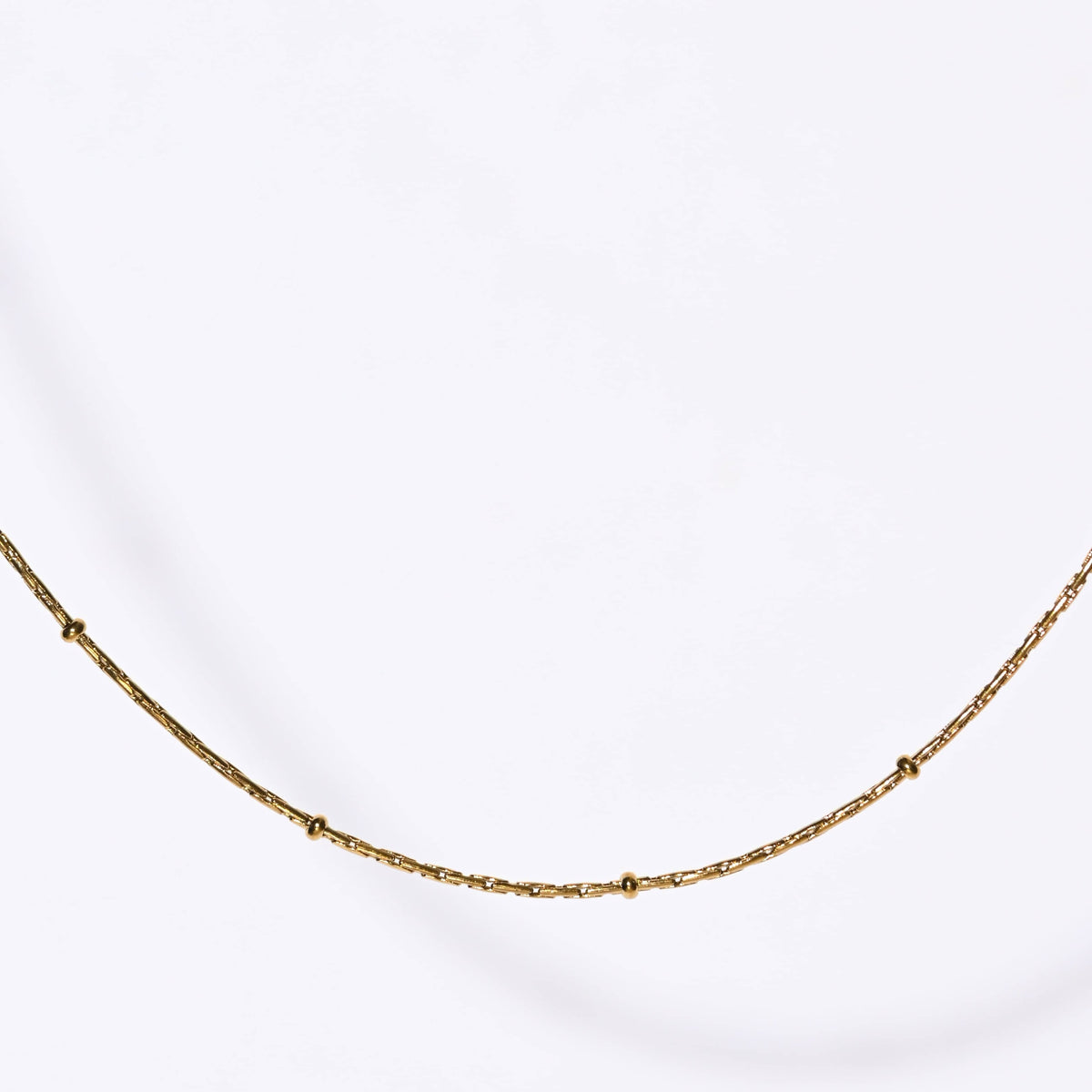 Alba Beaded Chain Necklace | Gold