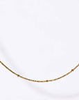 Alba Beaded Chain Necklace | Gold