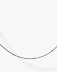 Alba Beaded Chain Necklace | Silver