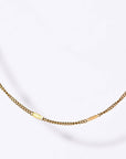 Carrey Hammered Necklace | Gold