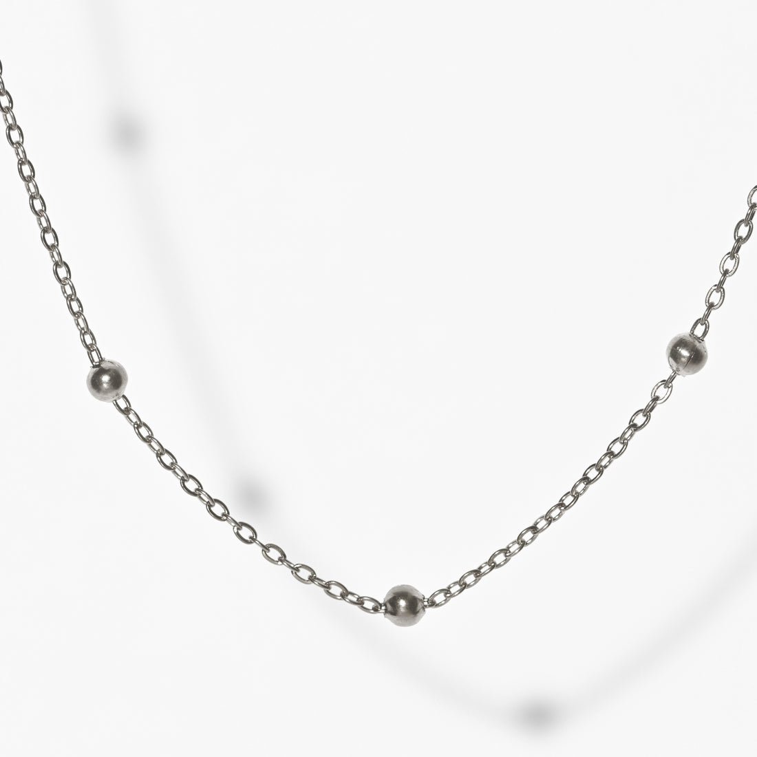 Nigella Beaded Necklace | Silver