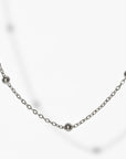 Nigella Beaded Necklace | Silver