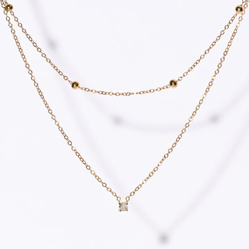 Atlas Layered Necklace | Gold