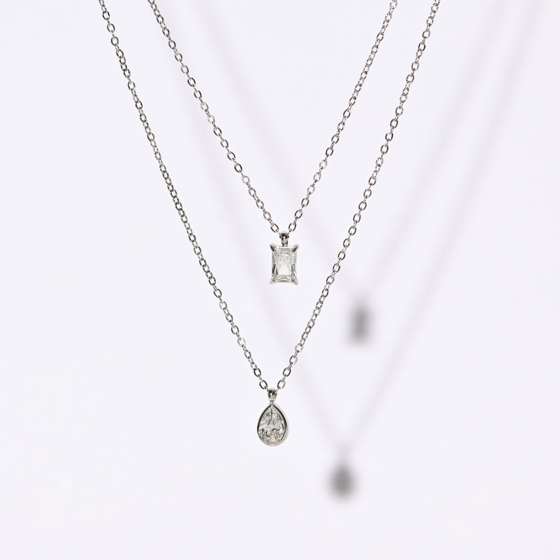 Jessica Layered Necklace | Silver