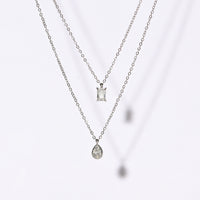 Jessica Layered Necklace | Silver