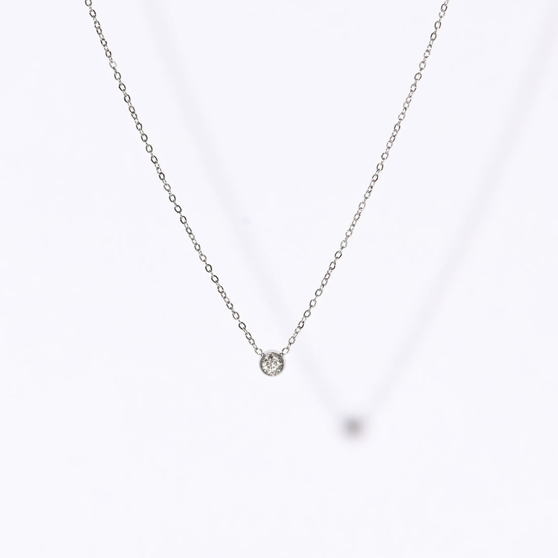 Lily Dainty Necklace | Silver