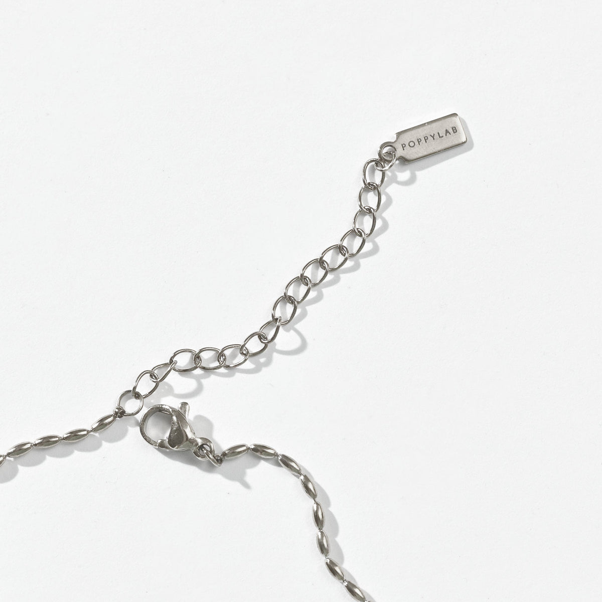 Cora Beaded Necklace | Silver